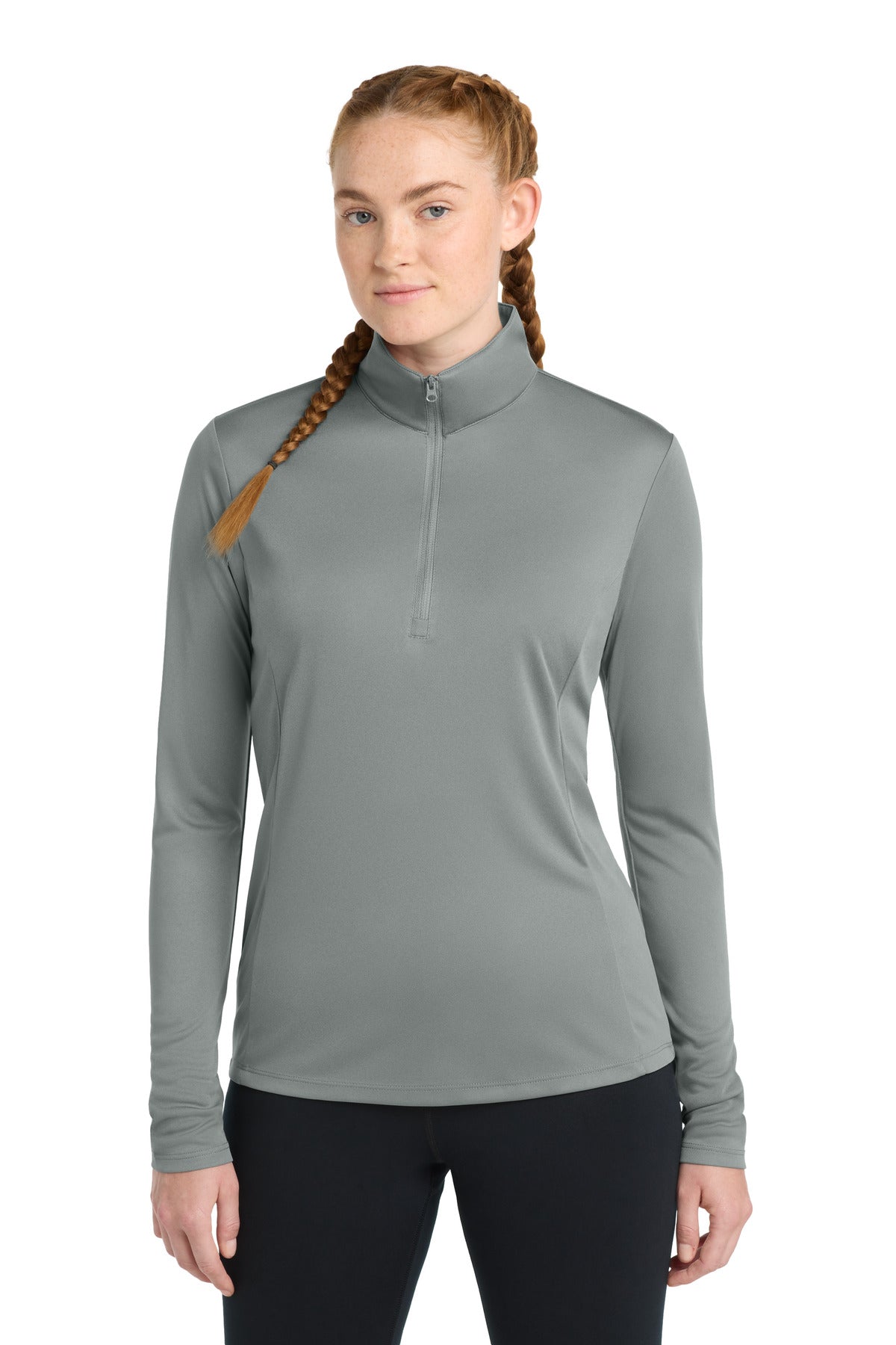 Sport-Tek Women's PosiCharge Competitor 1/4-Zip Pullover – Grey Concrete
