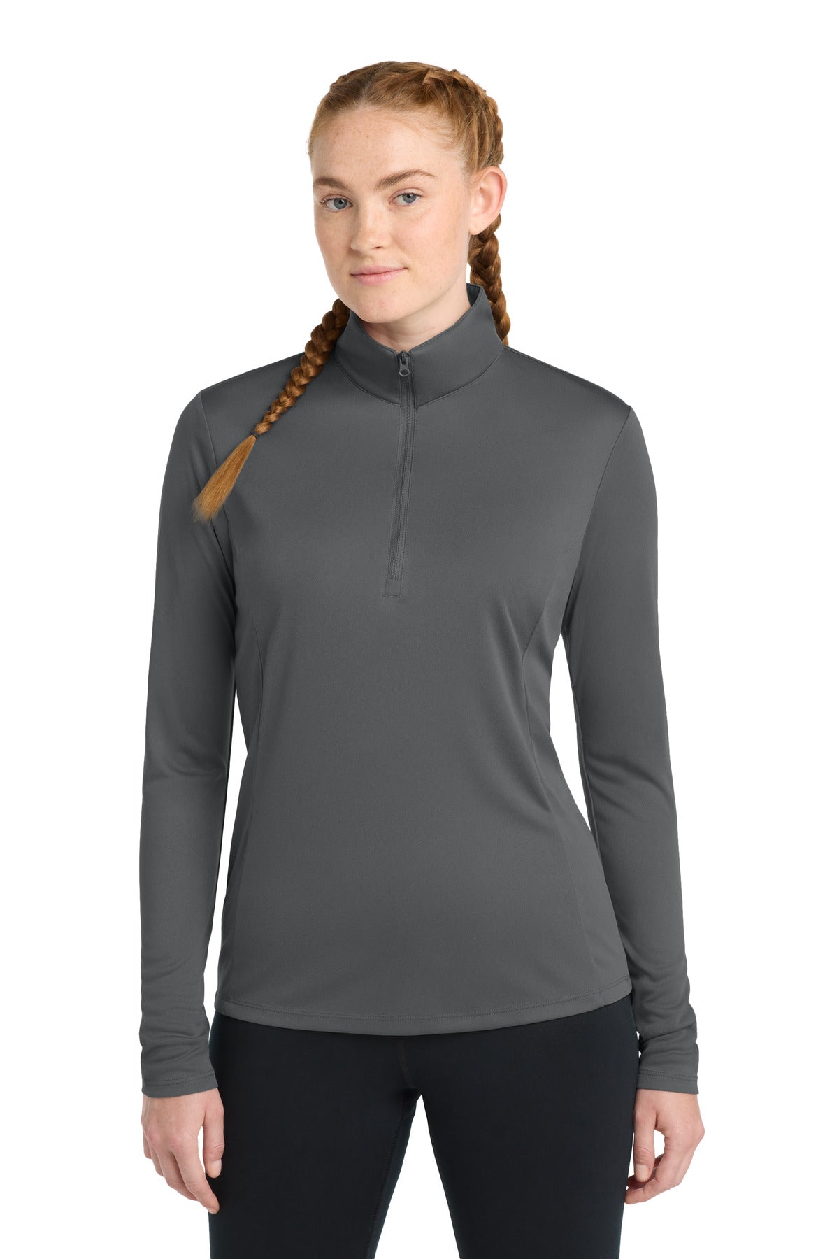 Sport-Tek Women's PosiCharge Competitor 1/4-Zip Pullover – Iron Grey