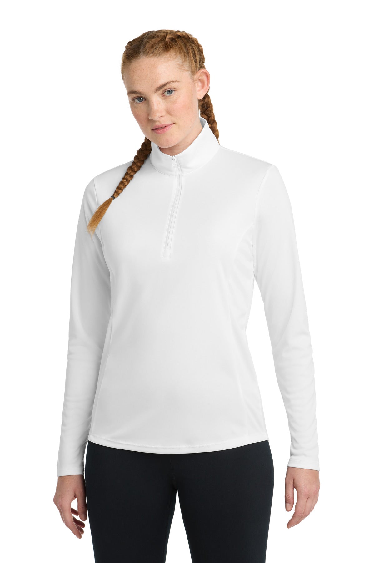 Sport-Tek Women's PosiCharge Competitor 1/4-Zip Pullover – White
