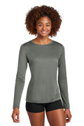 Sport-Tek Women's Posi-UV Pro Long Sleeve Tee – Dark Smoke Grey