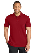 Mercer+Mettle Stretch Pique Polo – Apple Red – front