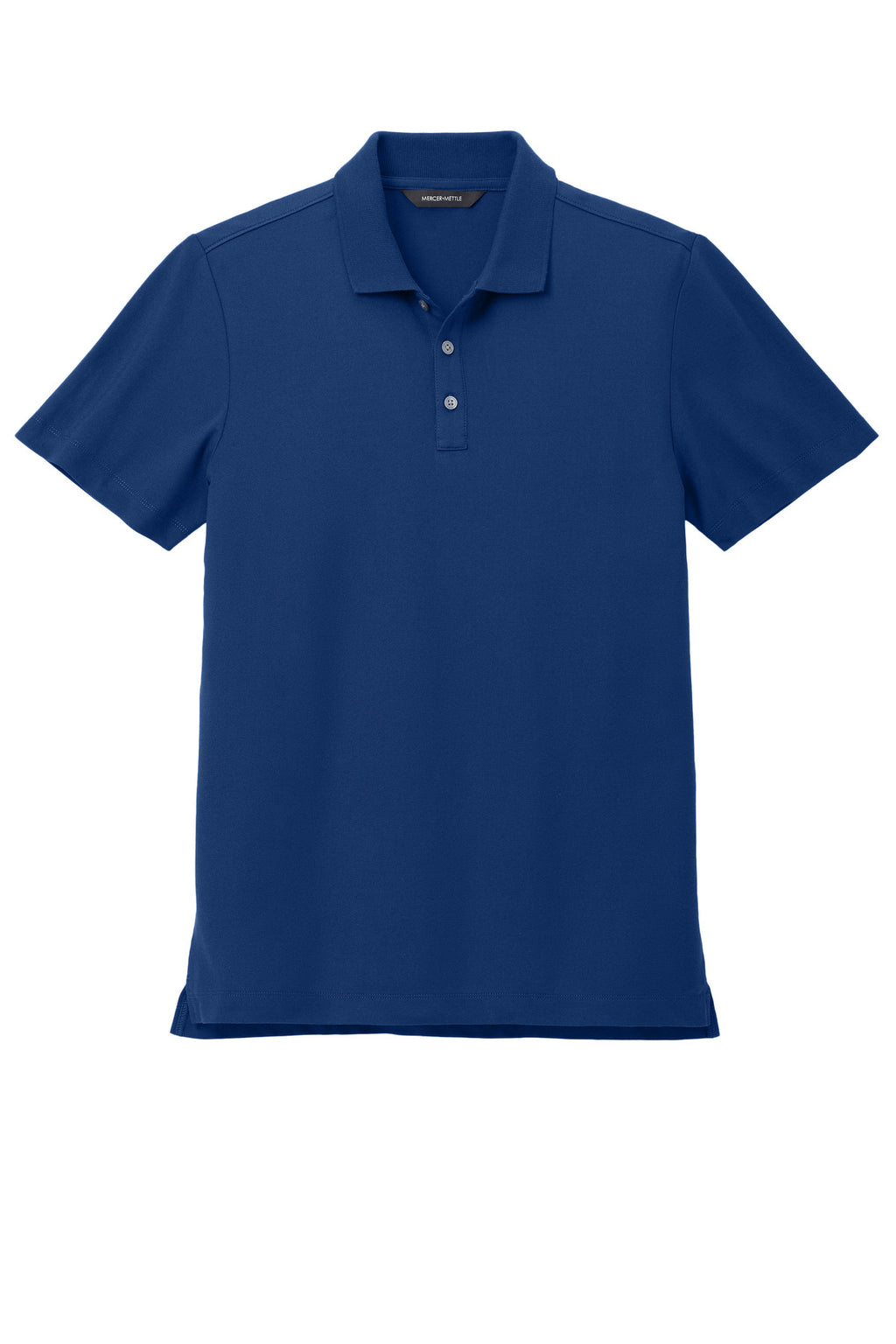 Mercer+Mettle Stretch Pique Polo – Blue Note – flat front