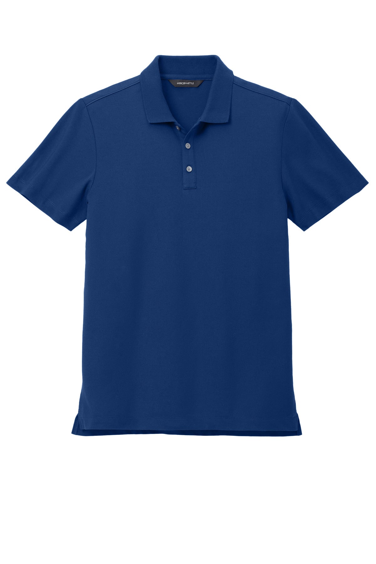 Mercer+Mettle Stretch Pique Polo – Blue Note – flat front