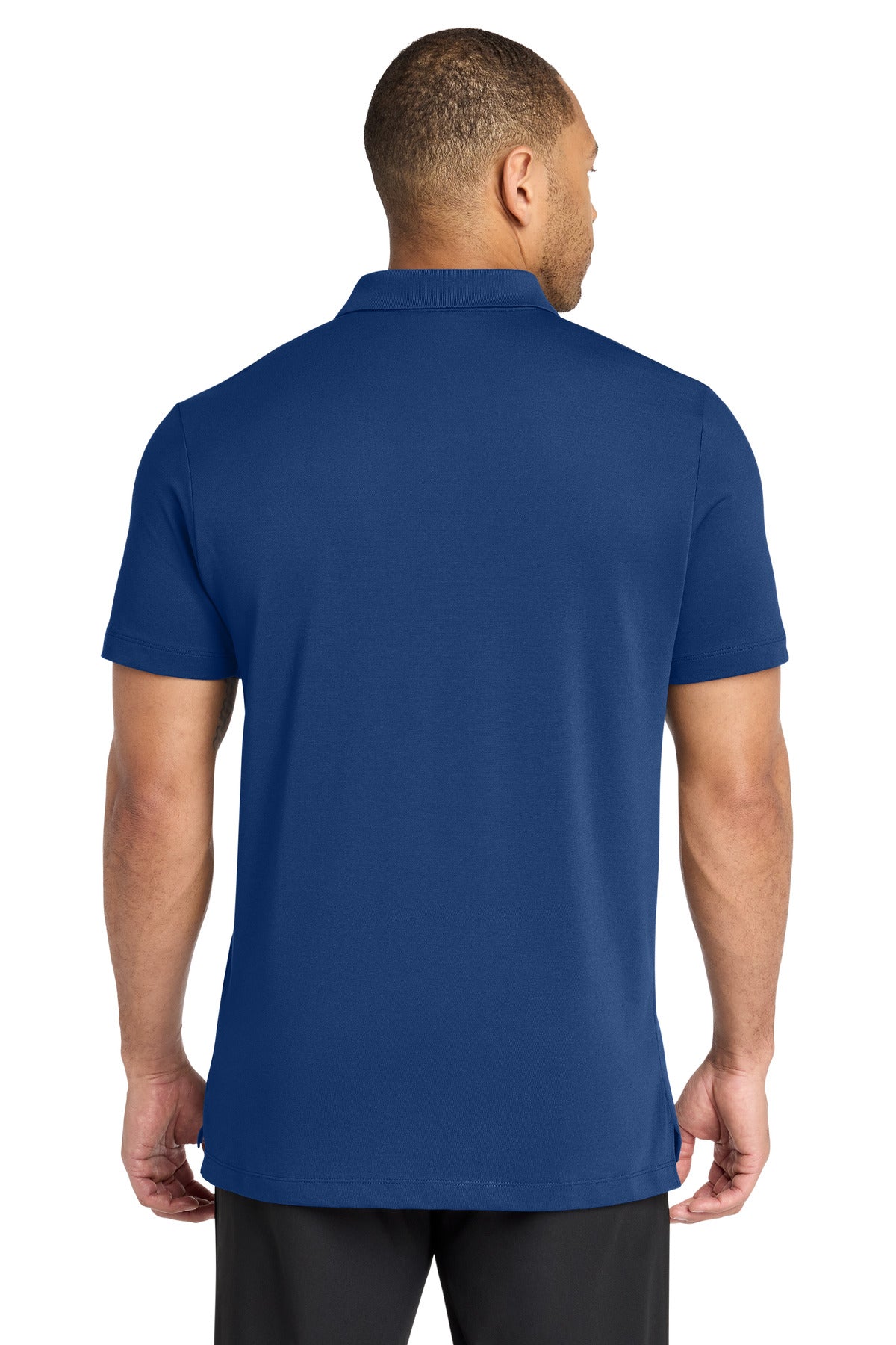 Mercer+Mettle Stretch Pique Polo – Blue Note – back