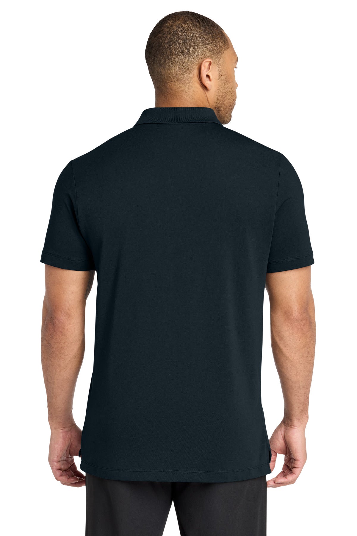 Mercer+Mettle Stretch Pique Polo – Night Navy – back