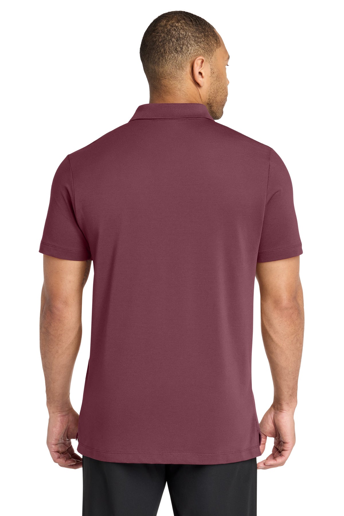 Mercer+Mettle Stretch Pique Polo – Rosewood – back