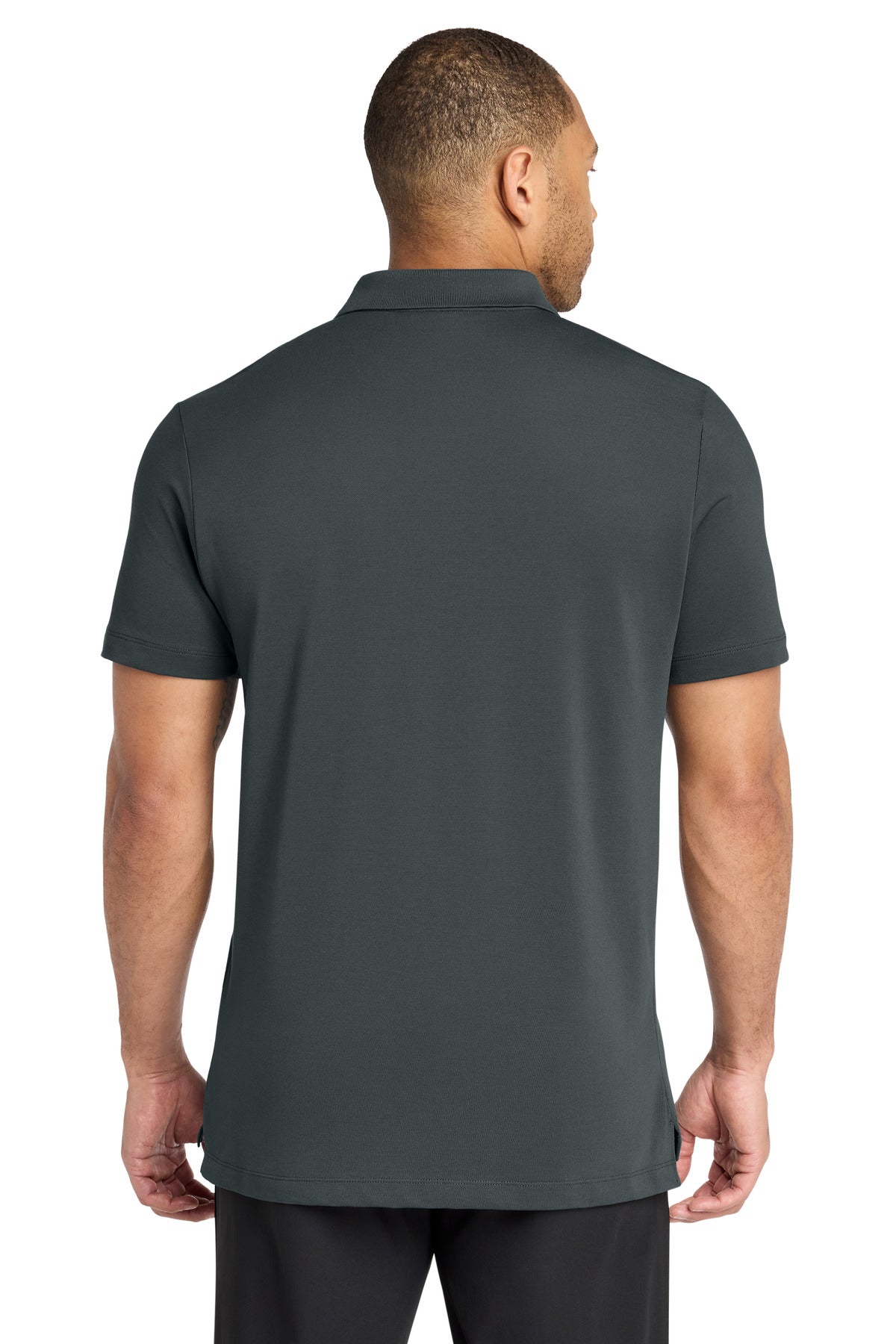 Mercer+Mettle Stretch Pique Polo – Storm Grey – back