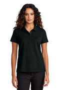 Mercer+Mettle Women's Stretch Pique Polo – Deep Black – front