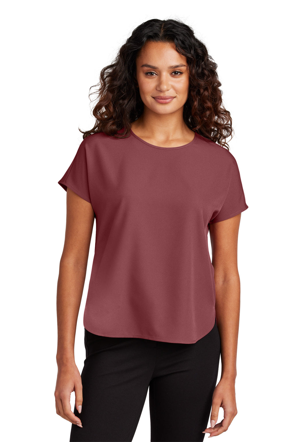 Mercer+Mettle Women's Stretch Crepe Crew – Rosewood