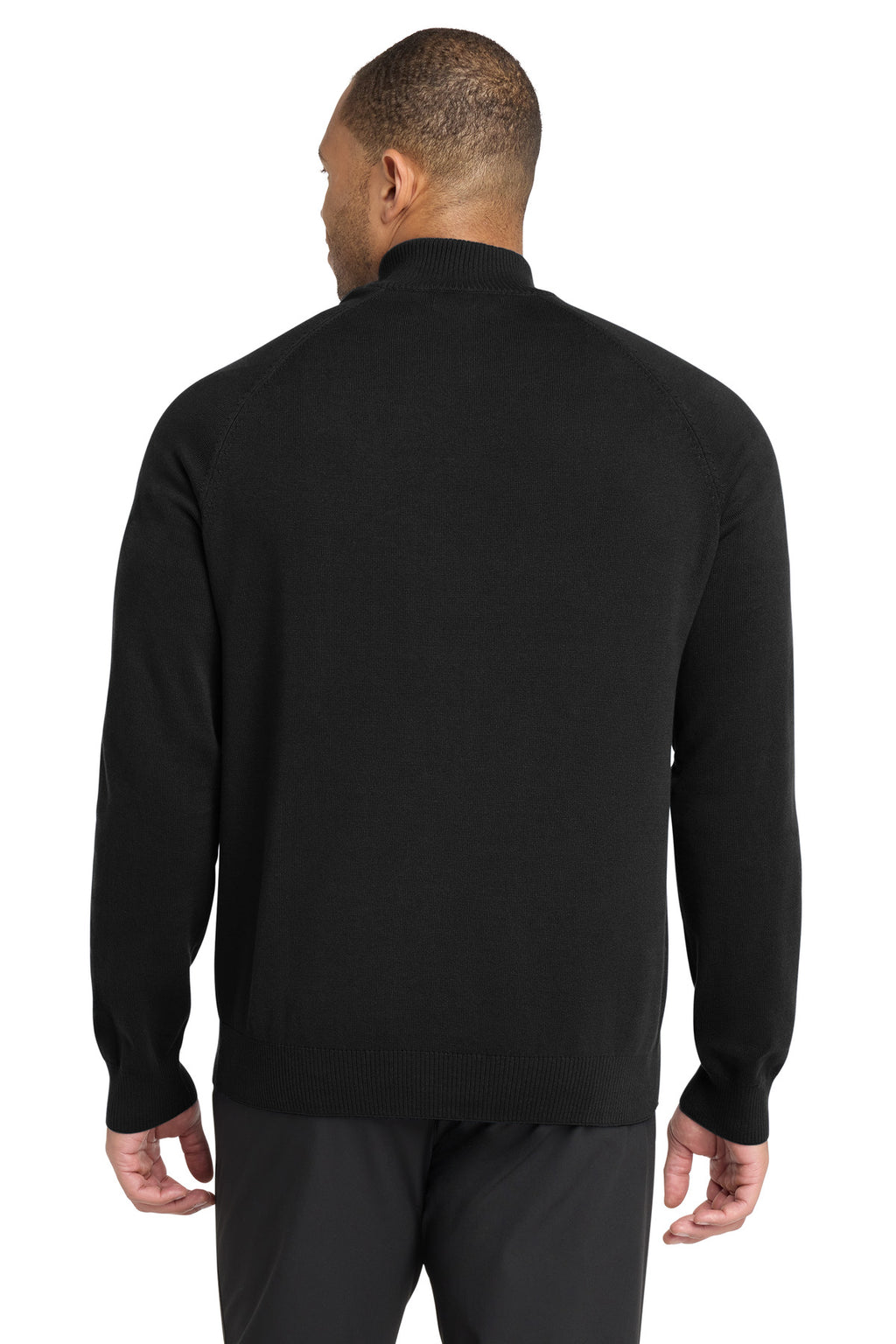 Mercer+Mettle 1/4-Zip Sweater – Deep Black – back