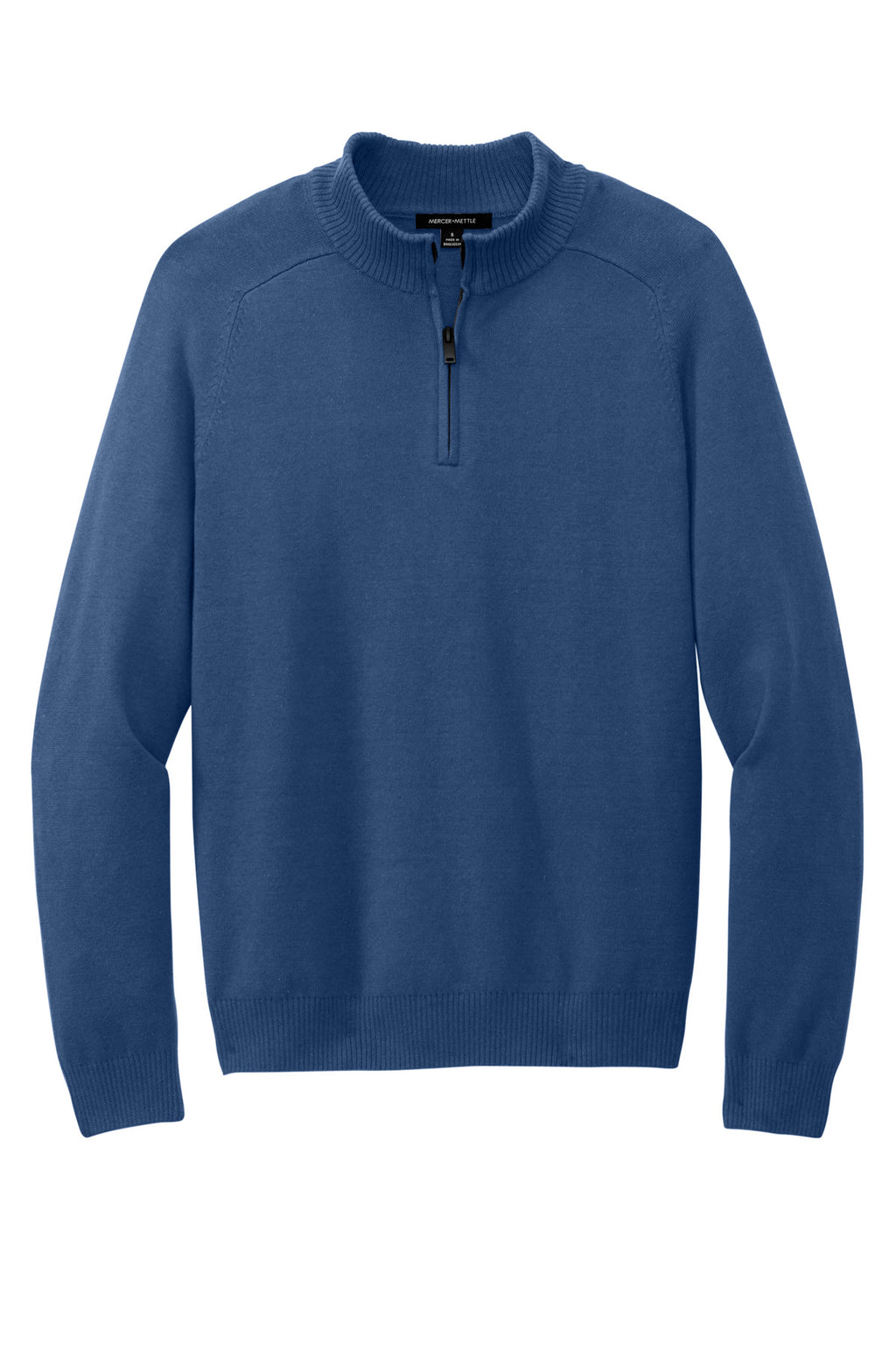Mercer+Mettle 1/4-Zip Sweater – Insignia Blue – flat front