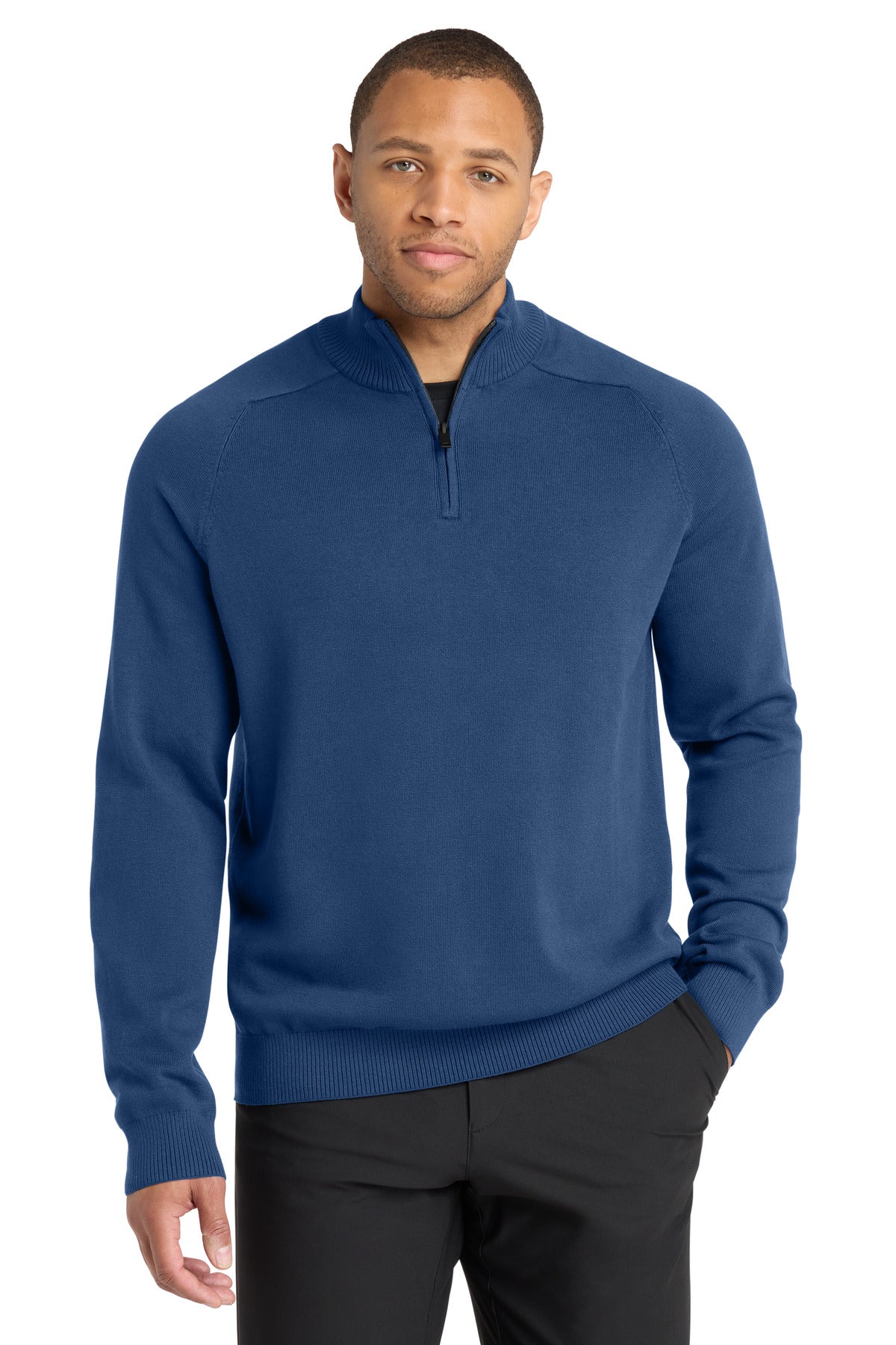 Mercer+Mettle 1/4-Zip Sweater – Insignia Blue – front