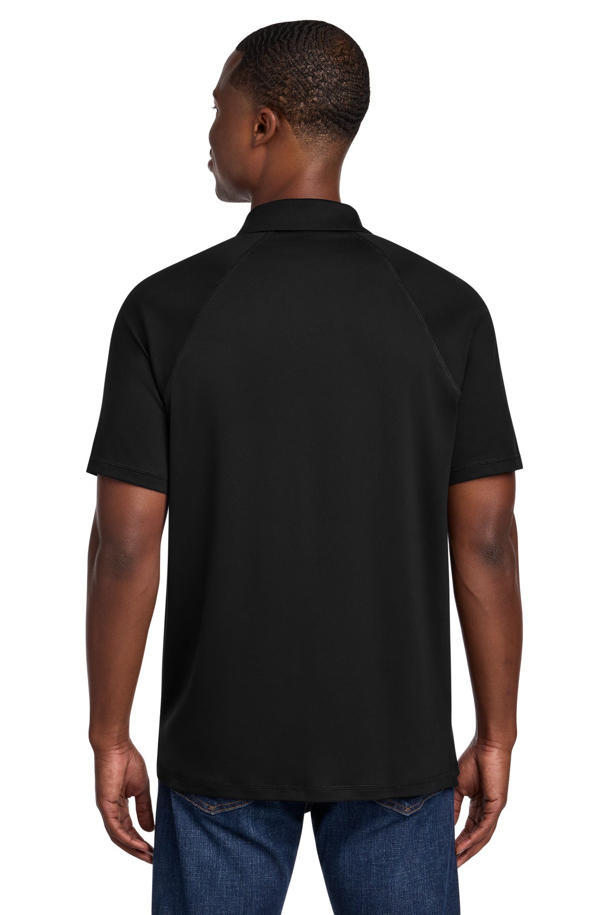New Era Power Polo – Black – back