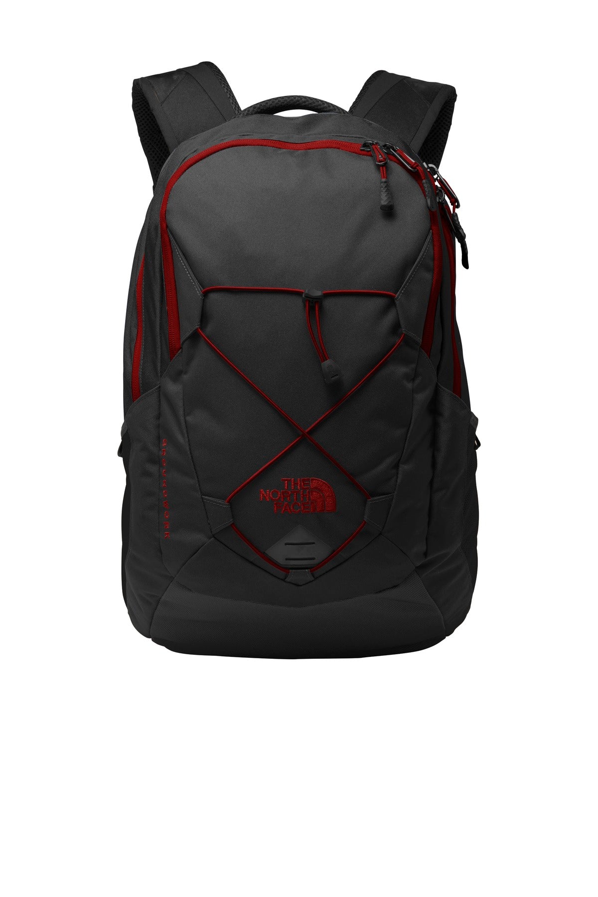 The North Face Groundwork Backpack – TNF Dark Grey Heather/Cardinal Red