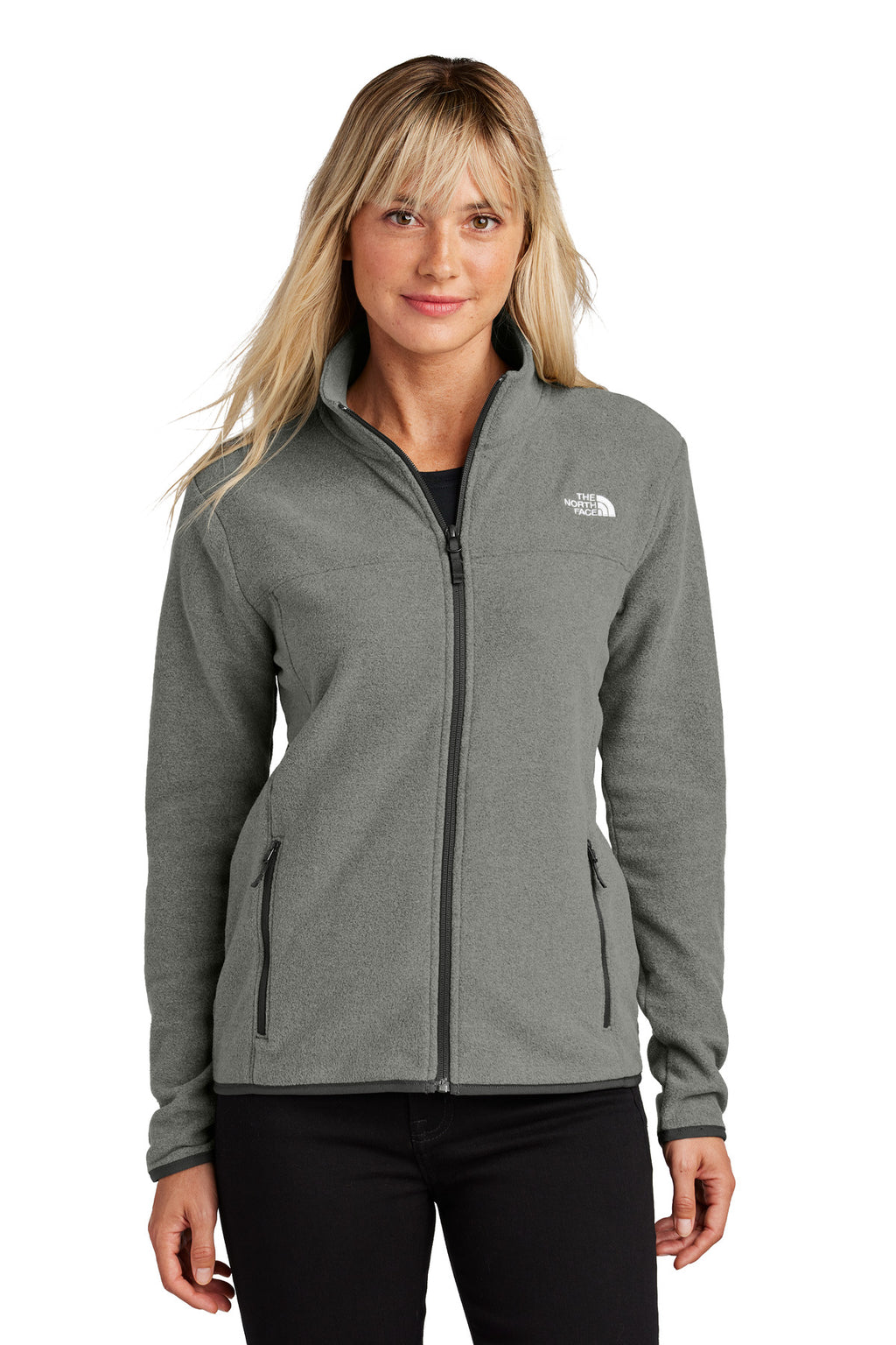 The North Face Women's Glacier Full-Zip Fleece Jacket – TNF Medium Grey Heather