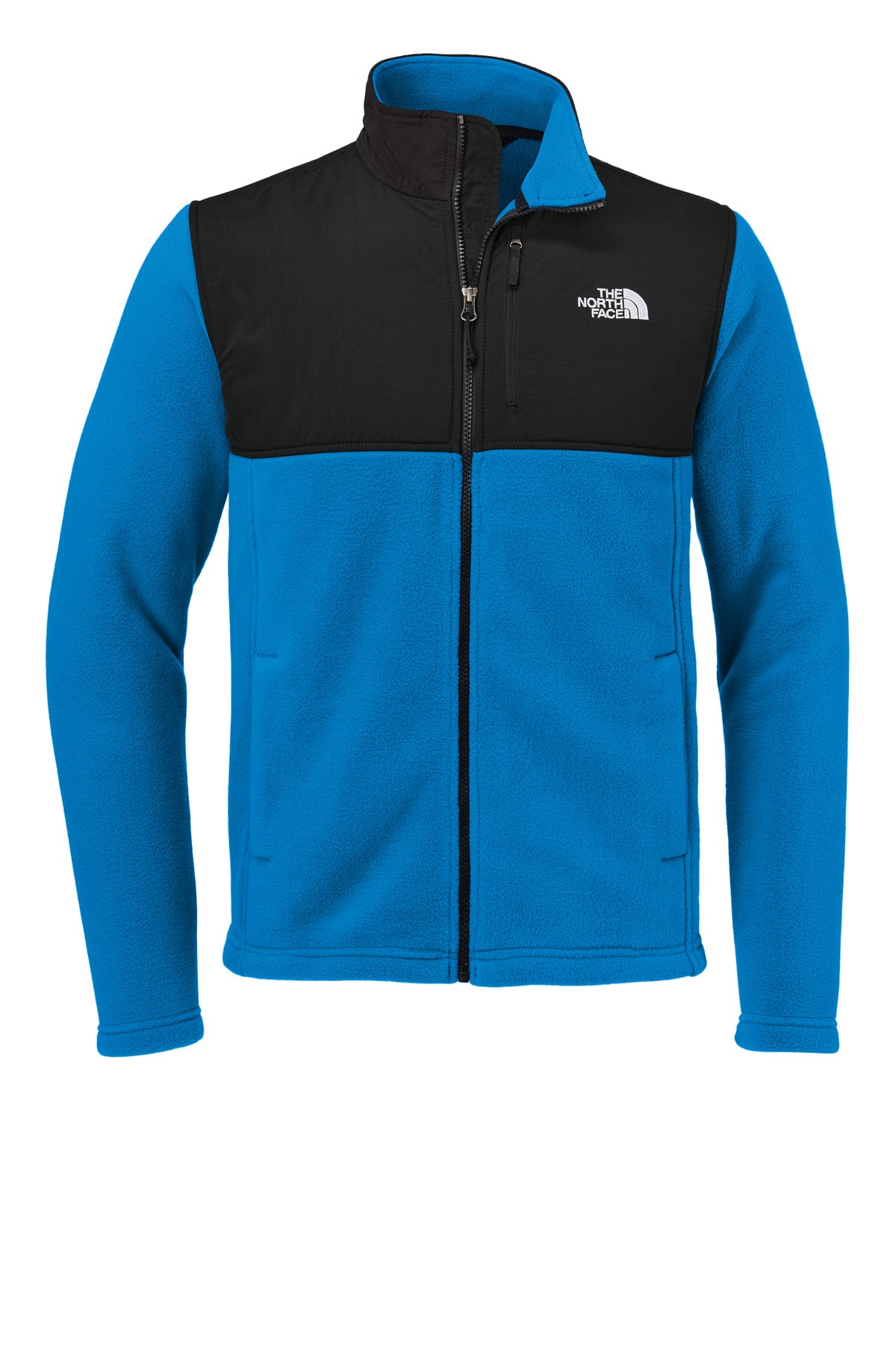 The North Face Highest Peak Full-Zip Fleece Jacket – Hero Blue/TNF Black – front
