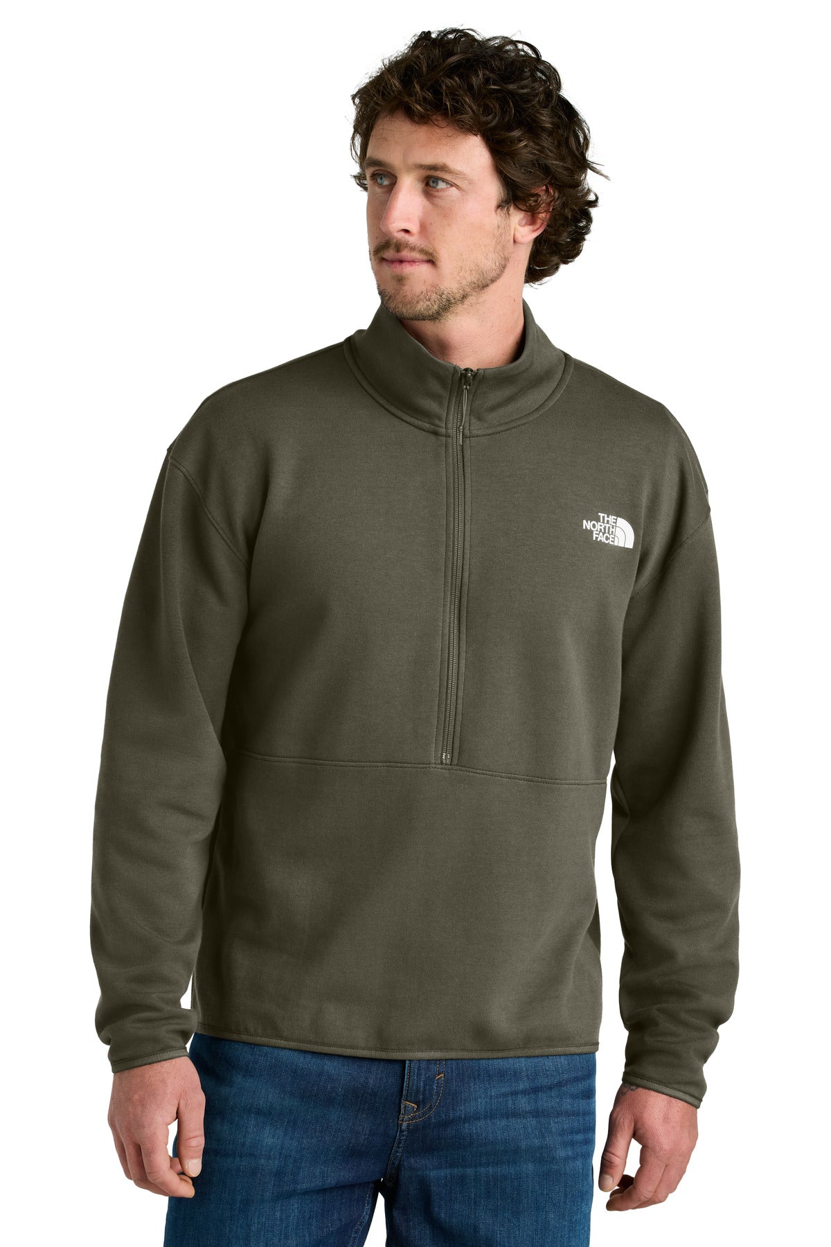The North Face Double-Knit 1/2-Zip Fleece – New Taupe Green