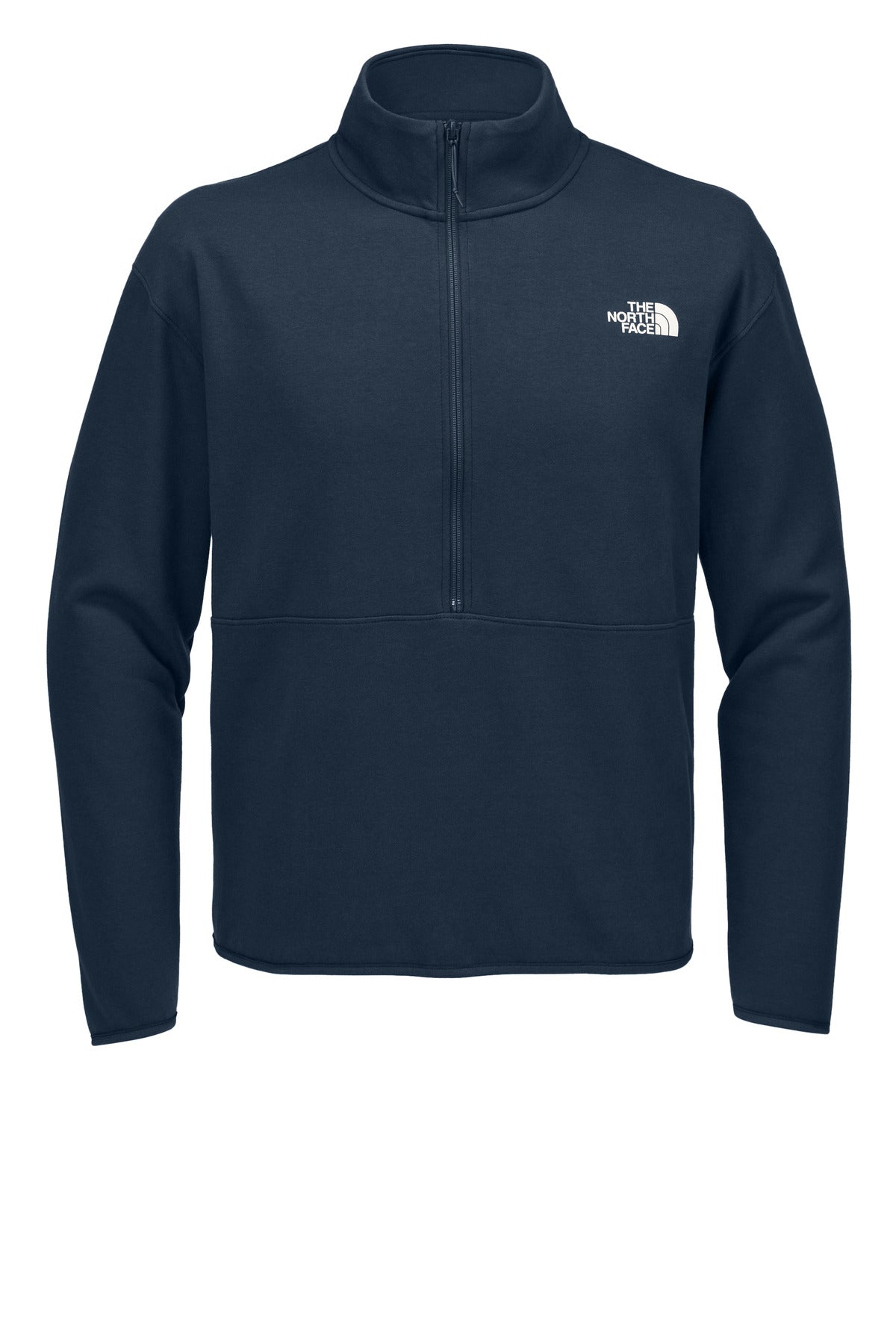 The North Face Double-Knit 1/2-Zip Fleece – Summit Navy – flat front