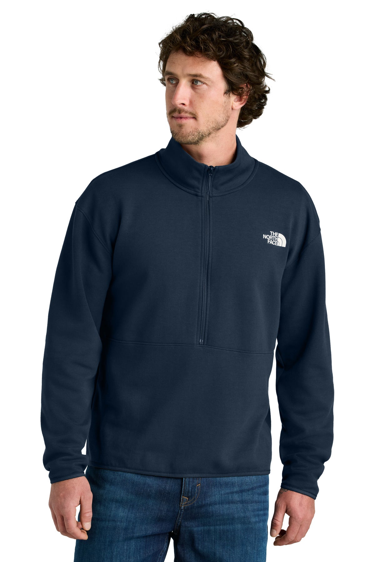 The North Face Double-Knit 1/2-Zip Fleece – Summit Navy – front