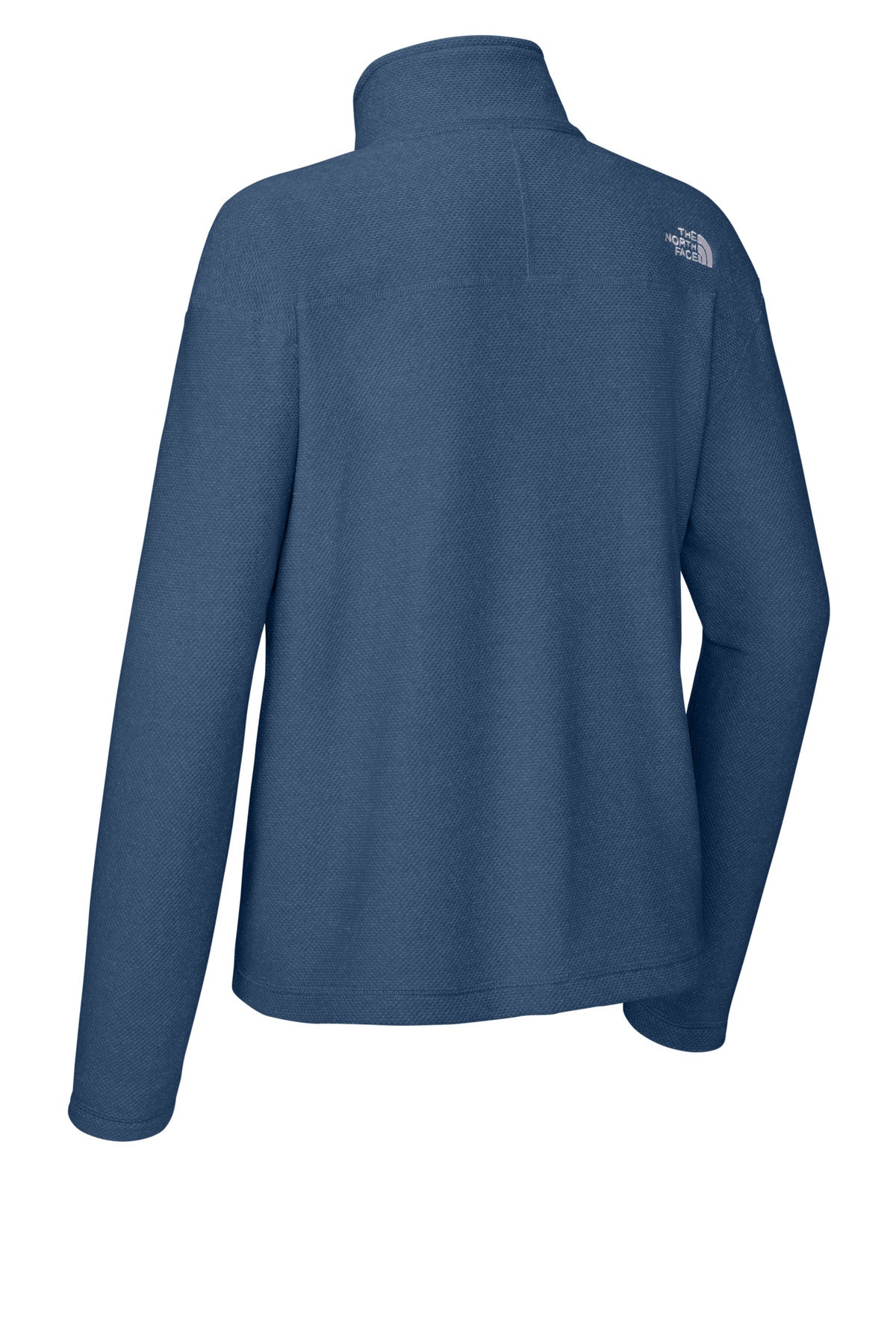 The North Face Women's Textured Pine Grove 1/2-Zip – Shady Blue Heather – flat back