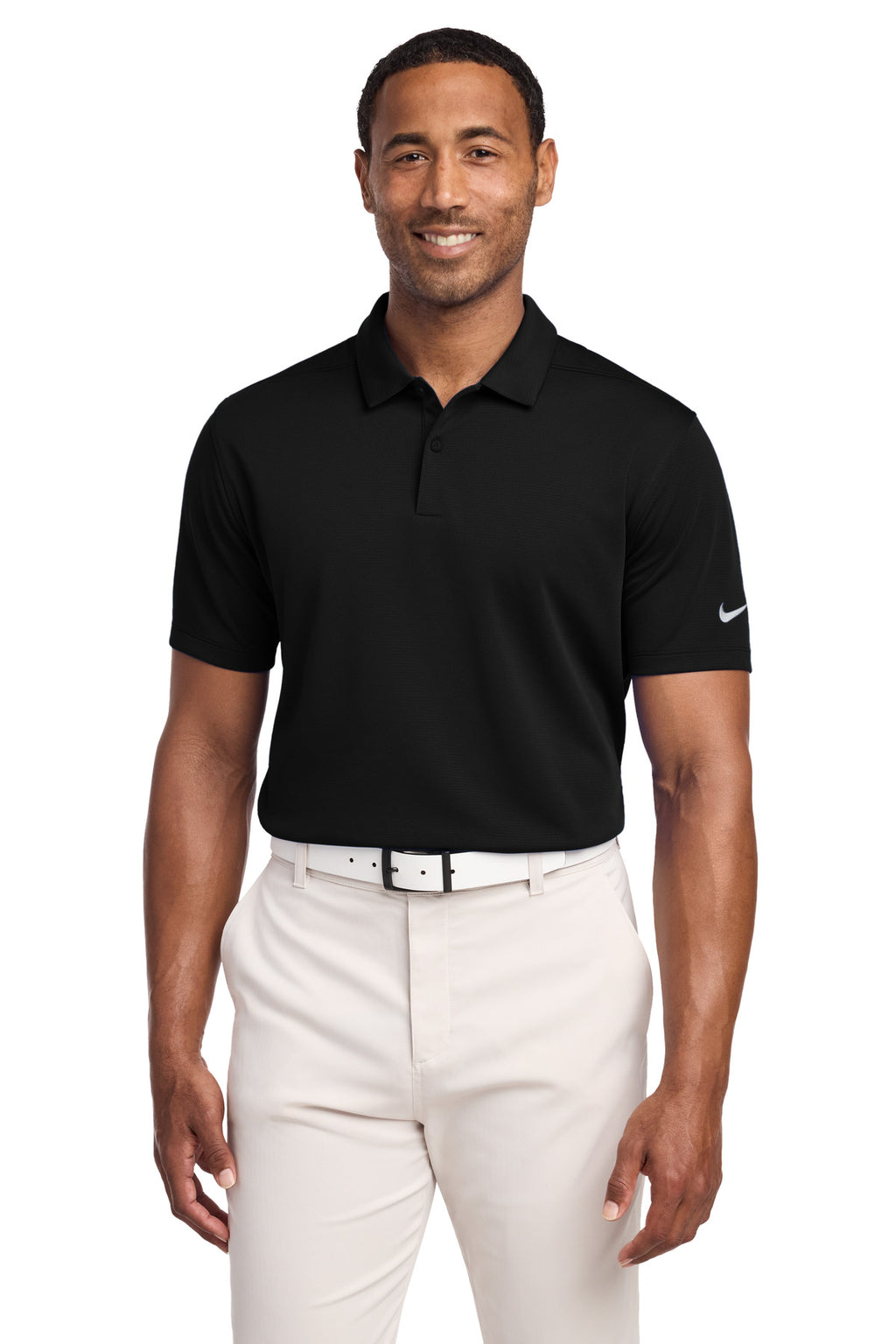 Nike Dry Essential Solid Polo – Black – front
