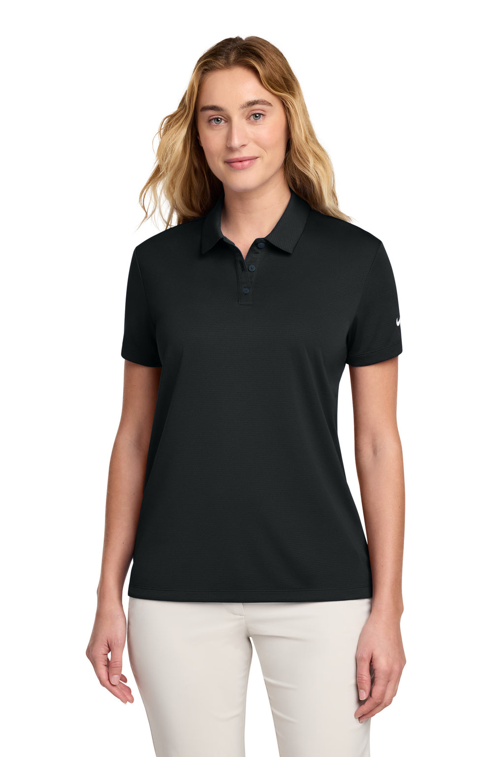 Nike Women's Dry Essential Solid Polo – Black
