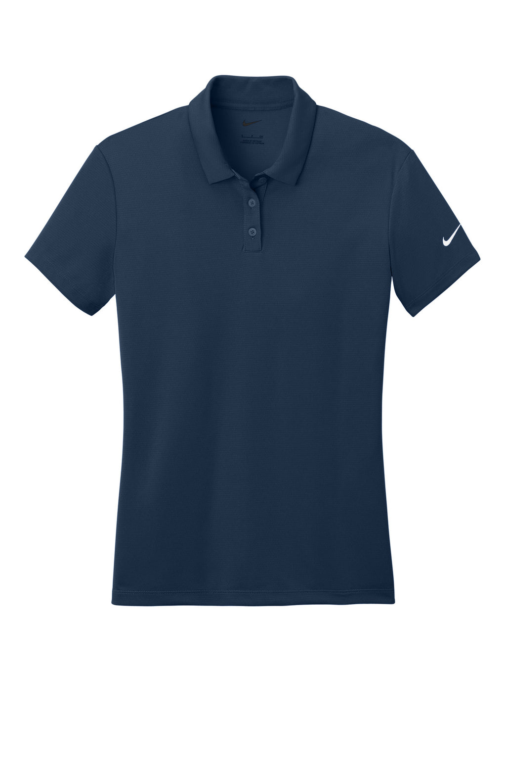 Nike Women's Dry Essential Solid Polo – Midnight Navy – flat front