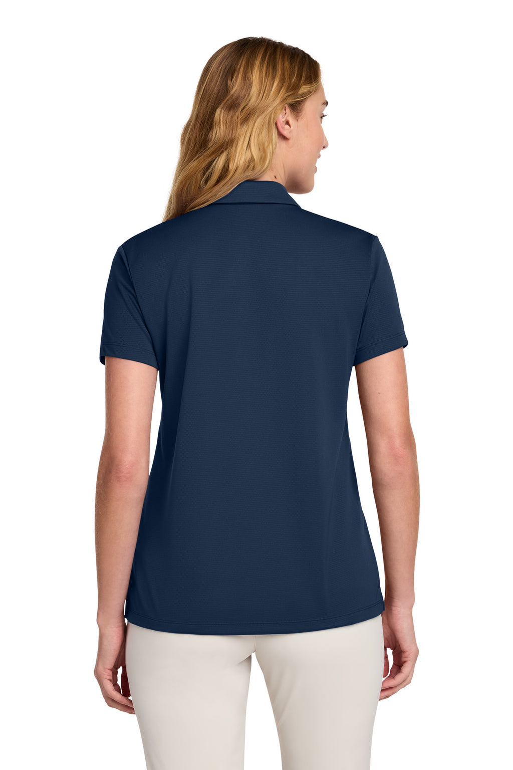 Nike Women's Dry Essential Solid Polo – Midnight Navy – back