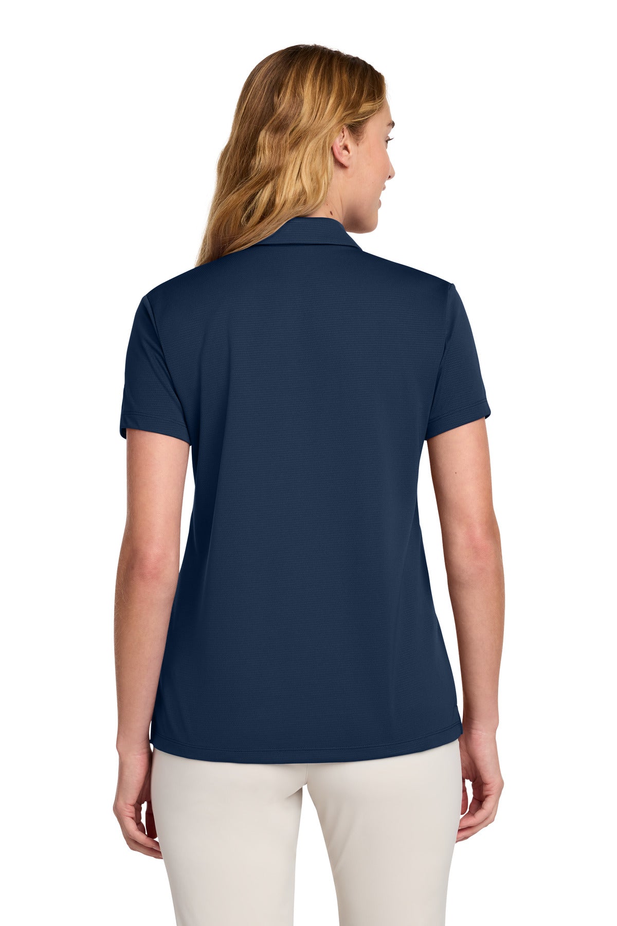 Nike Women's Dry Essential Solid Polo – Midnight Navy – back