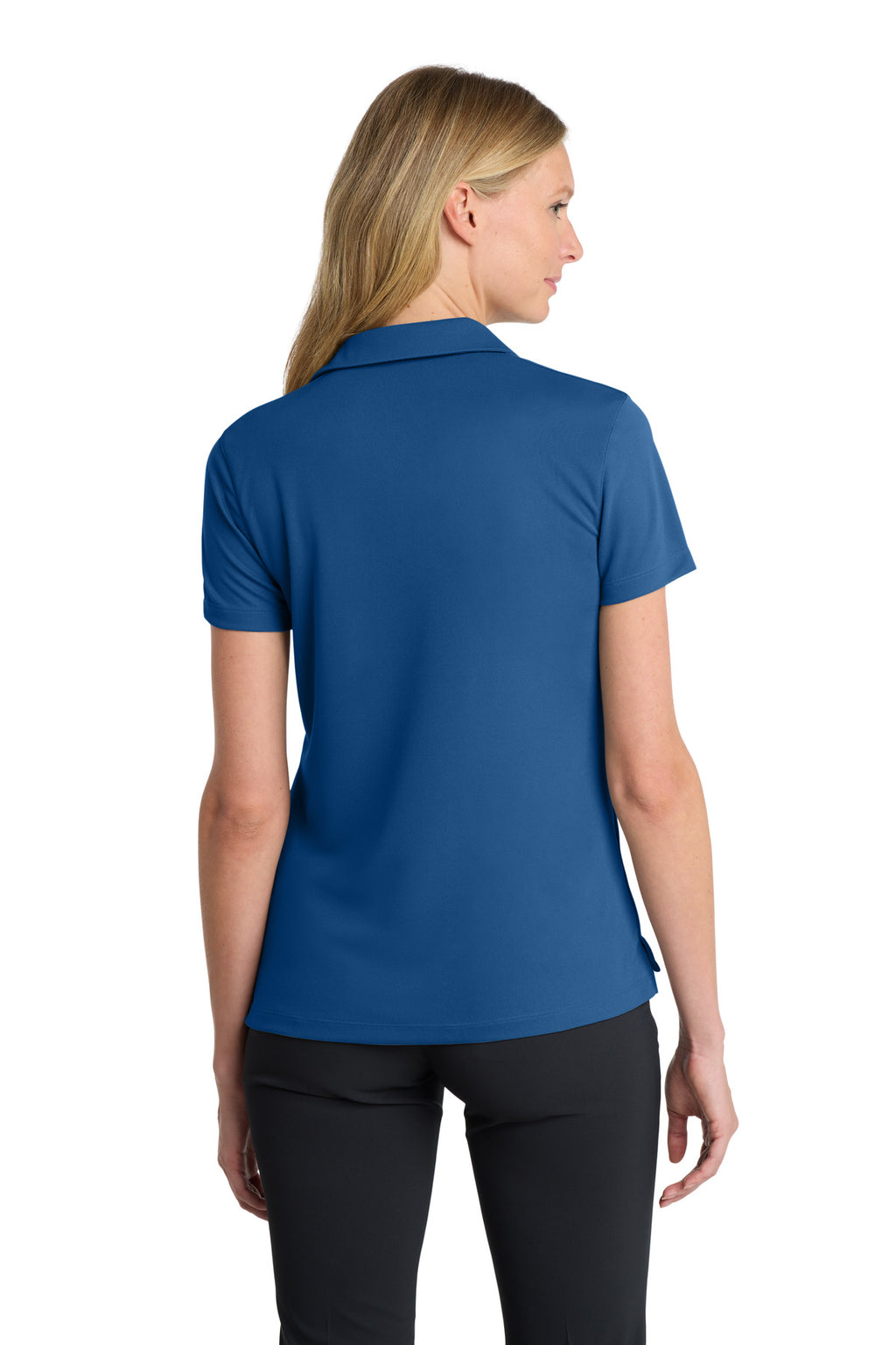 Nike Women's Dri-FIT Micro Pique 2.0 Polo – Gym Blue – back