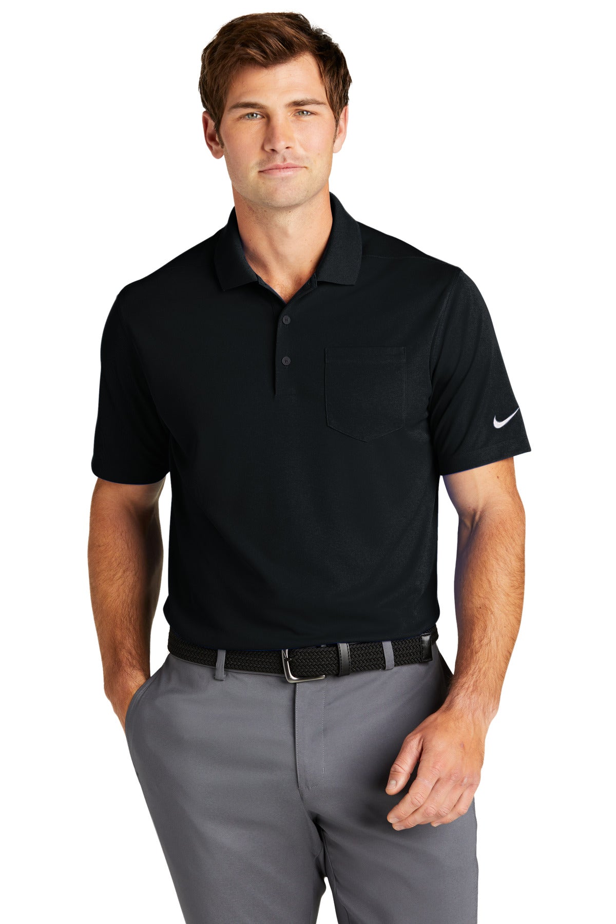 Nike Dri-FIT Micro Pique 2.0 Pocket Polo – Black