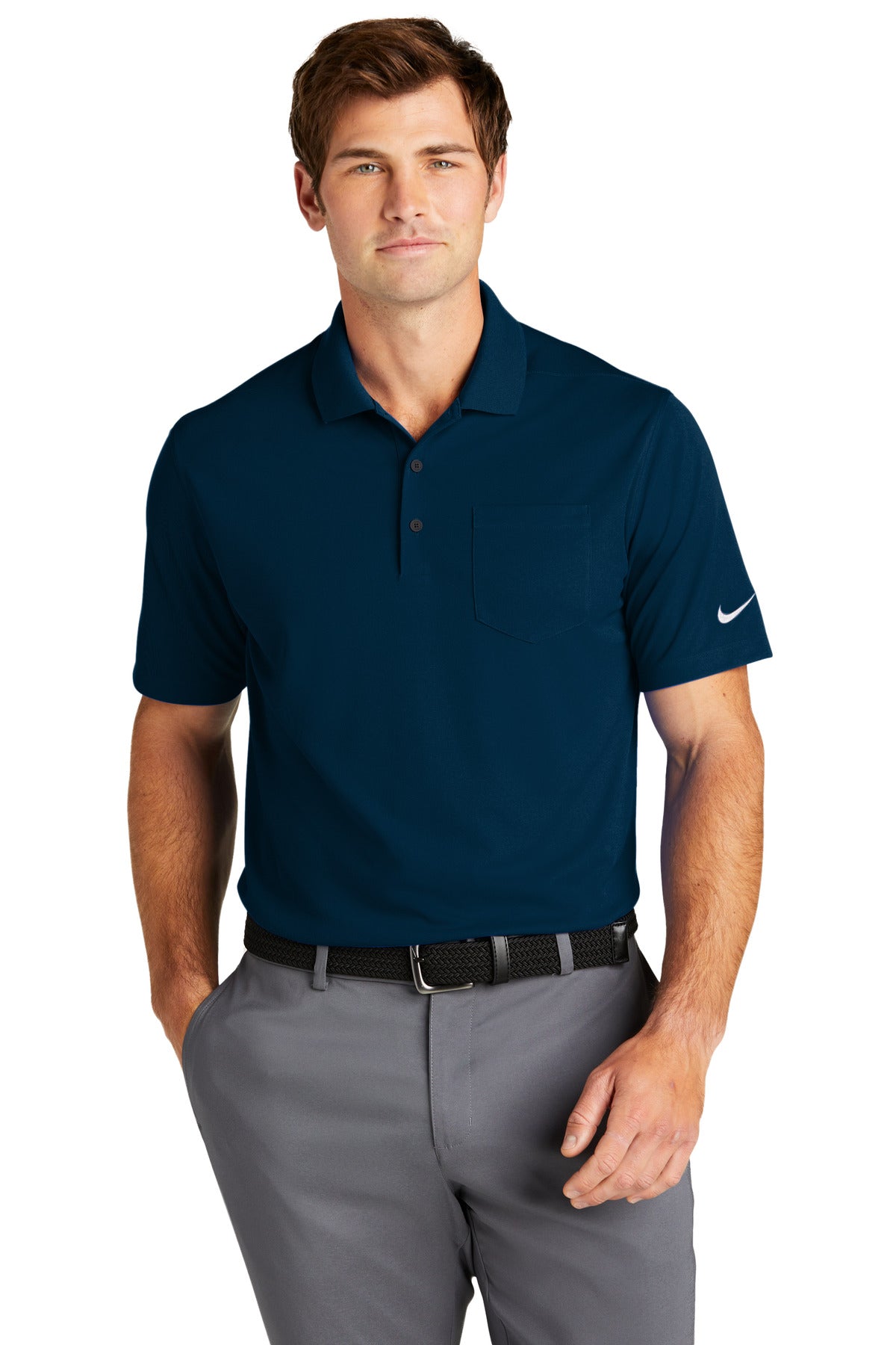 Nike Dri-FIT Micro Pique 2.0 Pocket Polo – Navy