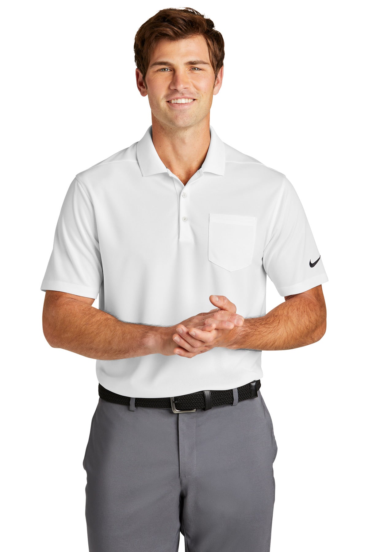 Nike Dri-FIT Micro Pique 2.0 Pocket Polo – White