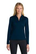 Nike Women's Dri-FIT Micro Pique 2.0 Long Sleeve Polo – Navy
