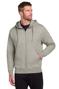 Nike Club Fleece Sleeve Swoosh Full-Zip Hoodie – Dark Grey Heather