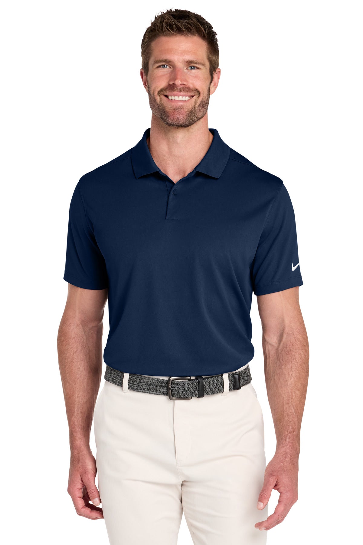 Nike Victory Solid Polo – College Navy – front