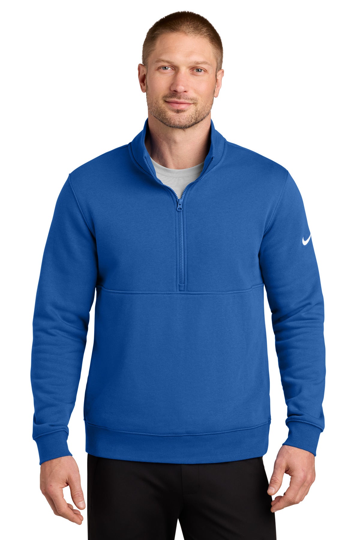 Nike Club Fleece Sleeve Swoosh 1/2-Zip – Game Royal