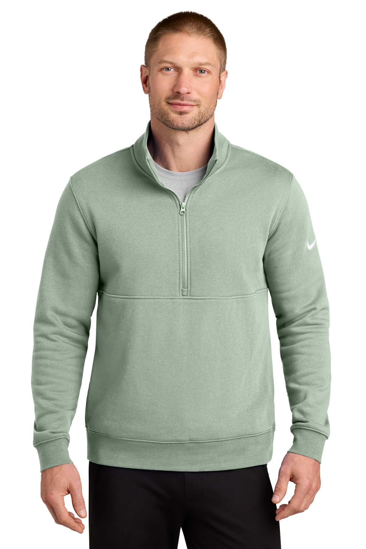 Nike Club Fleece Sleeve Swoosh 1/2-Zip – Jade Horizon