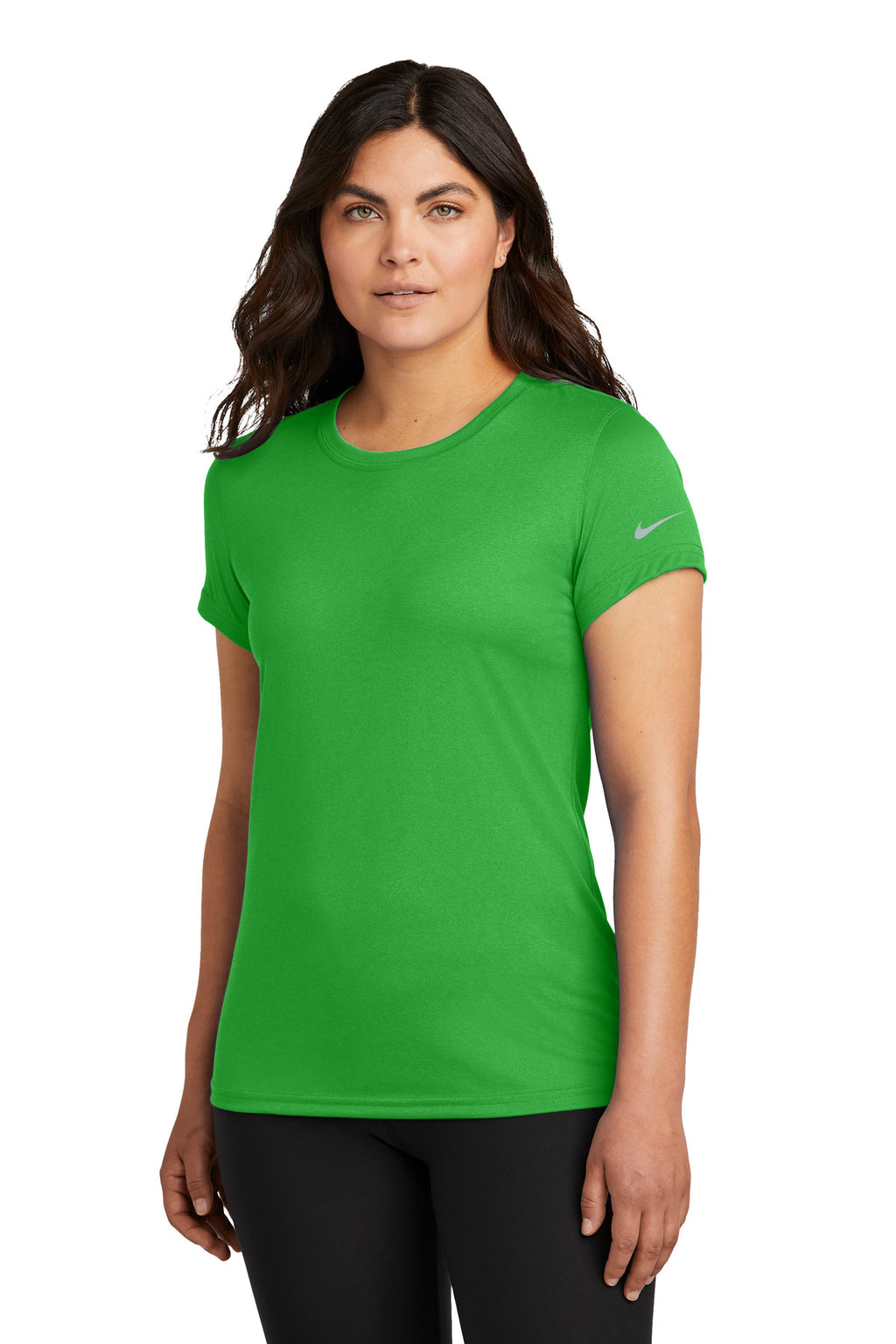 Nike Women's Swoosh Sleeve rLegend Tee – Apple Green