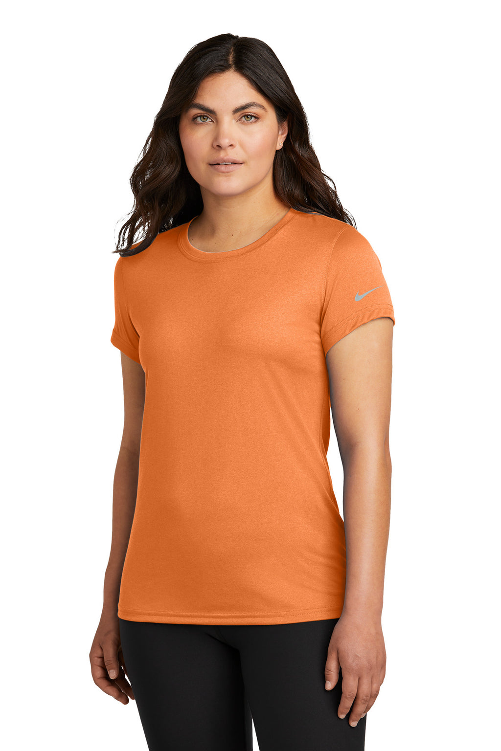 Nike Women's Swoosh Sleeve rLegend Tee – Desert Orange