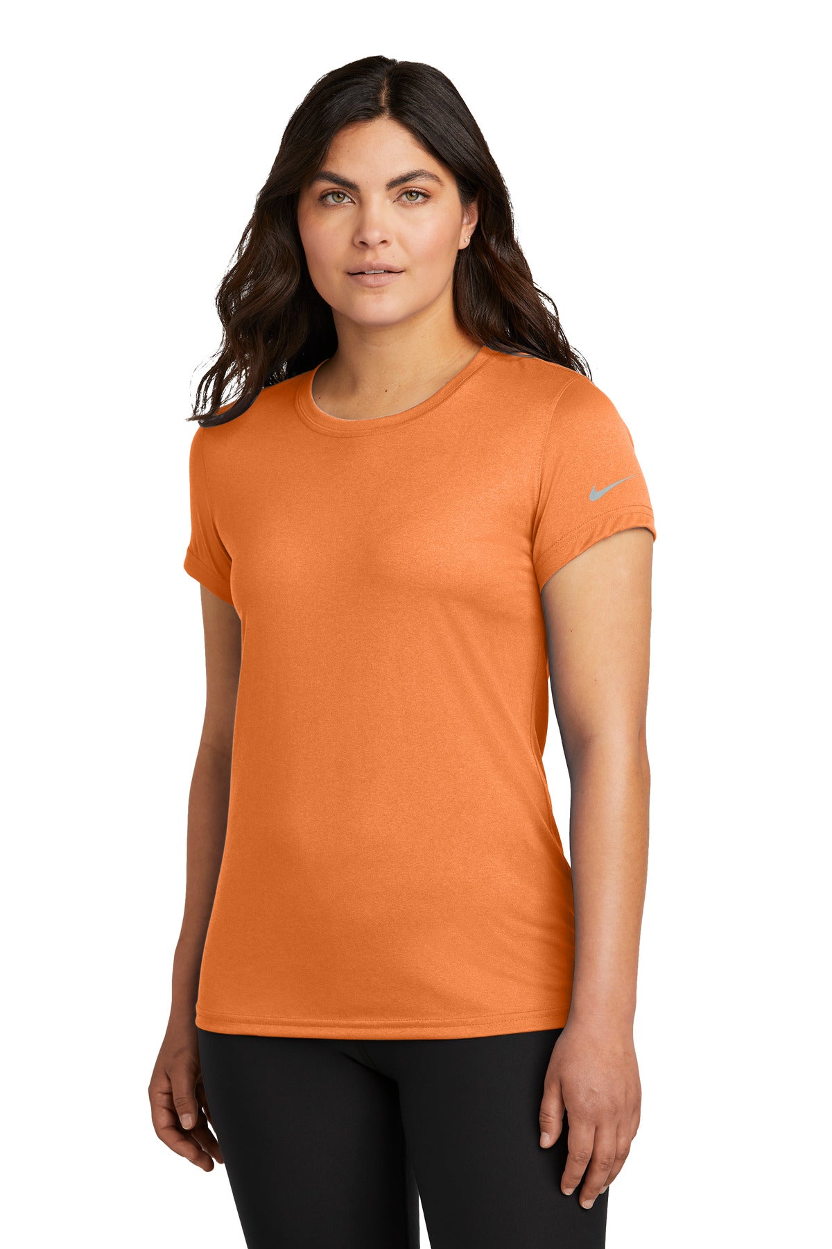 Nike Women's Swoosh Sleeve rLegend Tee – Desert Orange