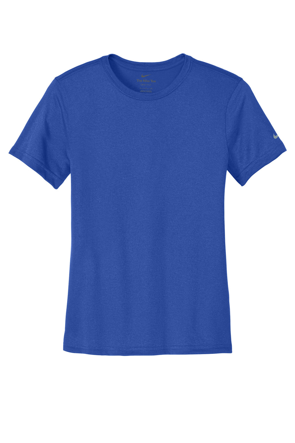 Nike Women's Swoosh Sleeve rLegend Tee – Game Royal – flat front