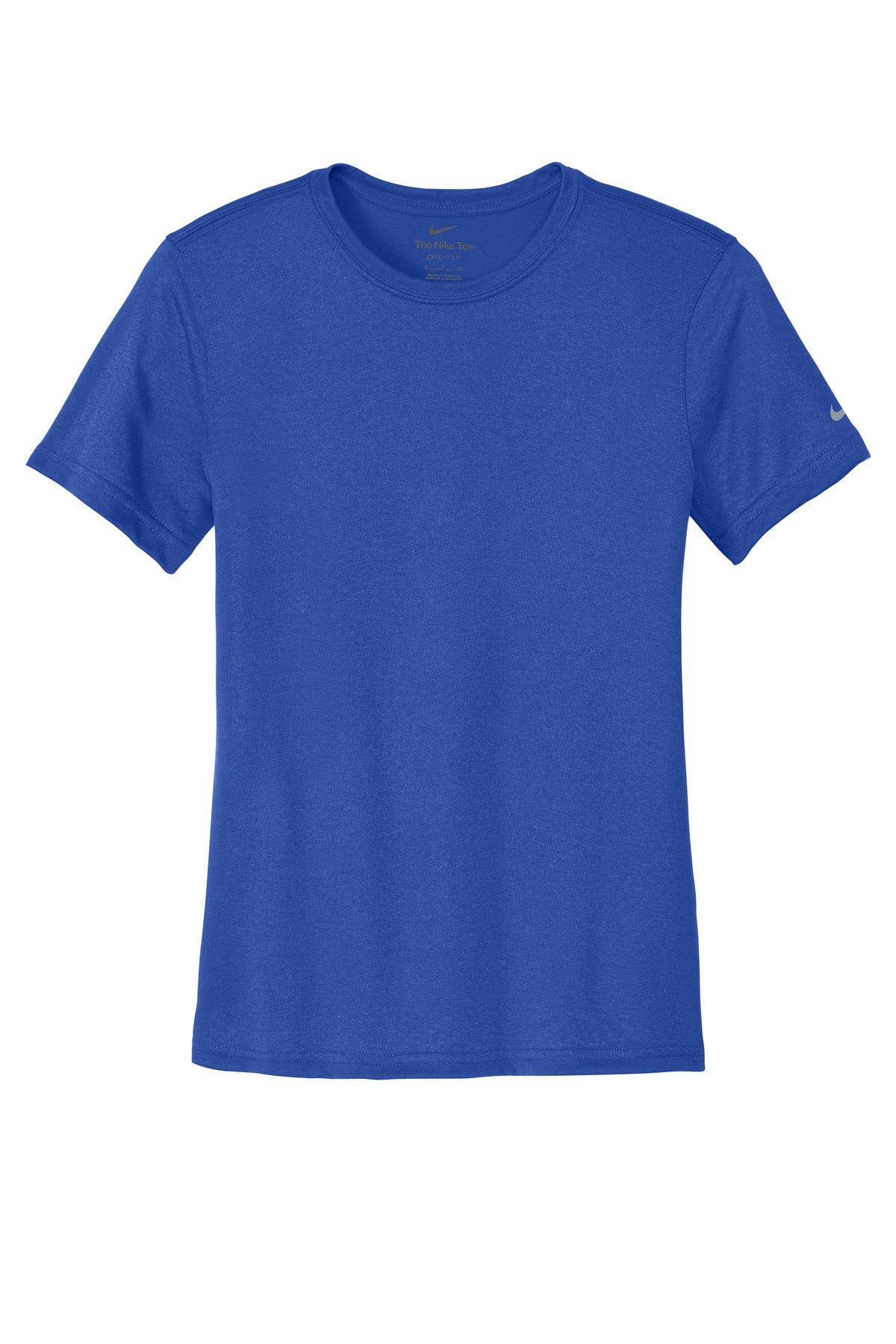 Nike Women's Swoosh Sleeve rLegend Tee – Game Royal – flat front