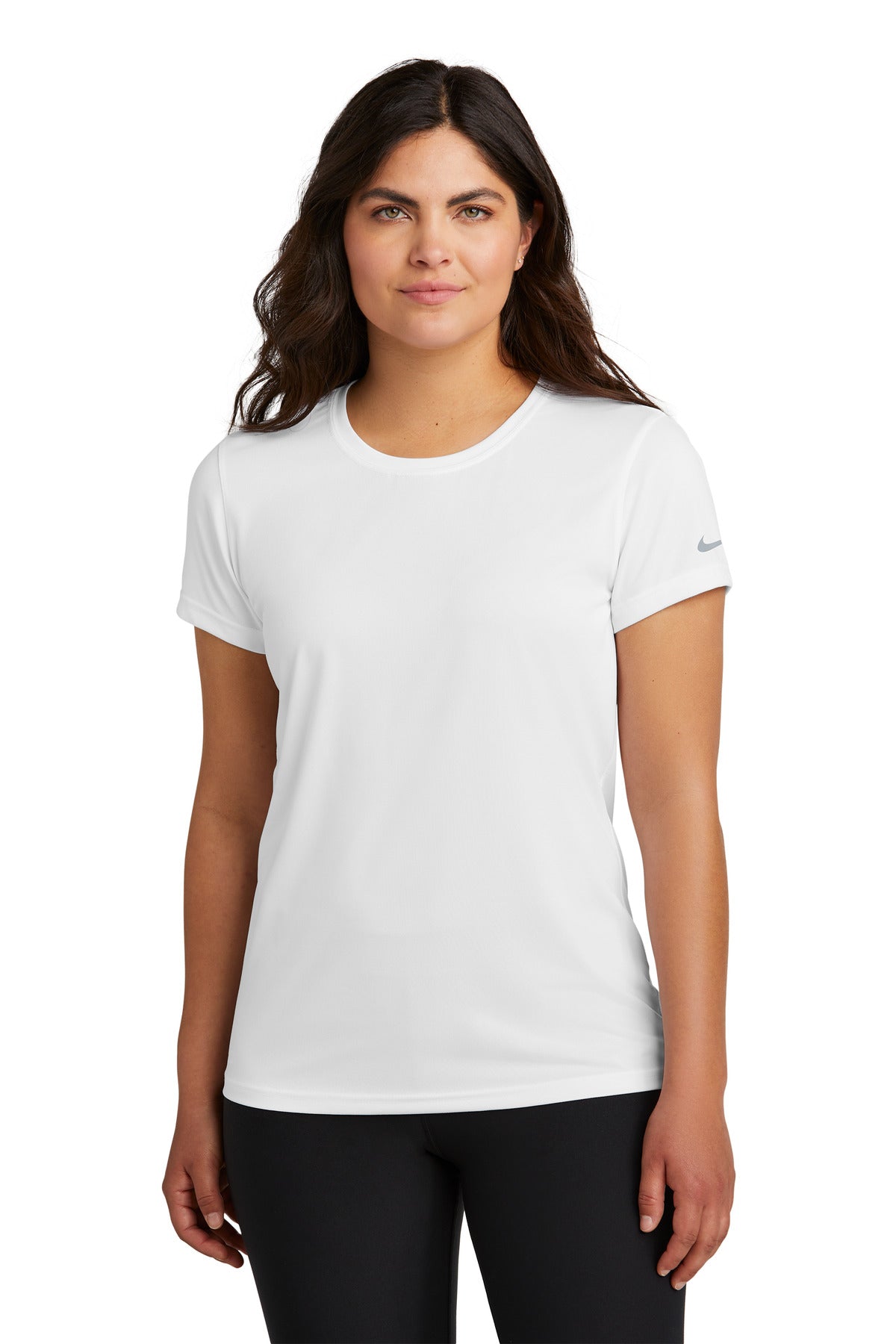 Nike Women's Swoosh Sleeve rLegend Tee – White
