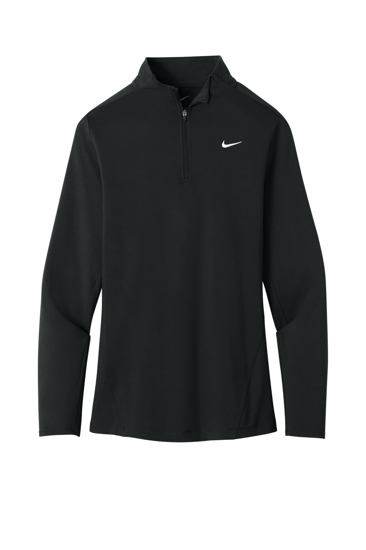 Nike Women's Dri-FIT Stride 1/2-Zip – Black – flat front