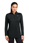 Nike Women's Dri-FIT Stride 1/2-Zip – Black – front