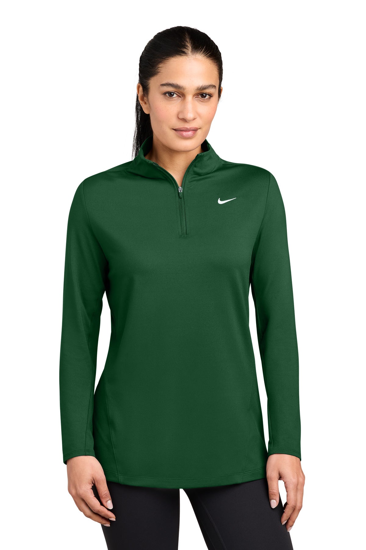 Nike Women's Dri-FIT Stride 1/2-Zip – Dark Green