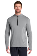 OGIO Motion 1/4-Zip – Greystone – front