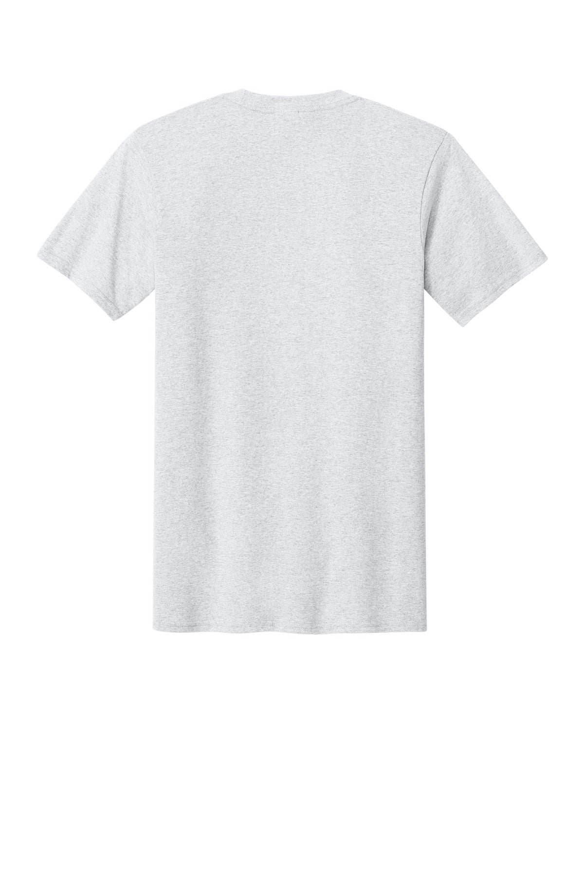 Port & Company Core Cotton Pocket Tee – Ash – flat back
