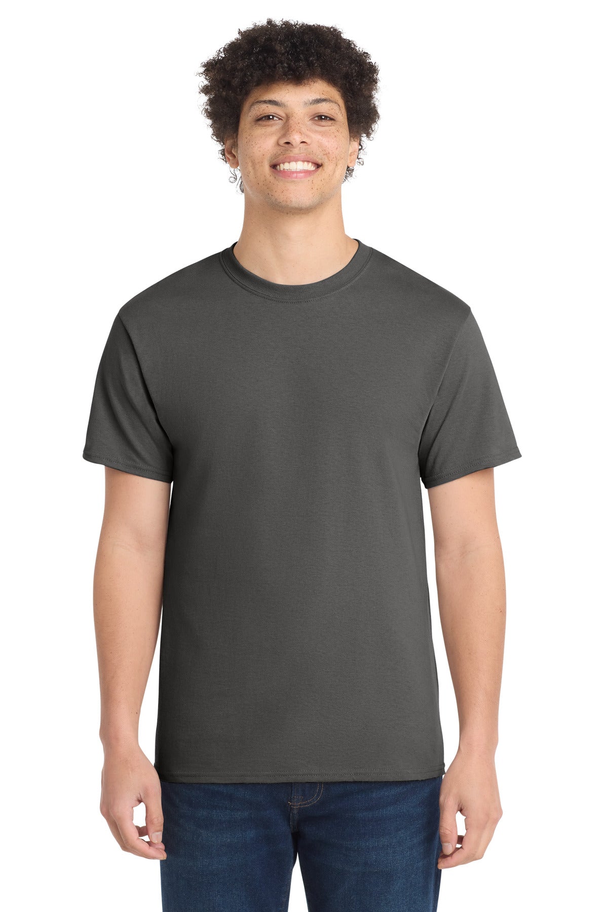 Port & Company Core Cotton Tee – Charcoal